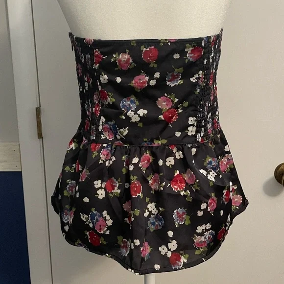 American Eagle strapless floral top women’s M - Picture 3 of 9